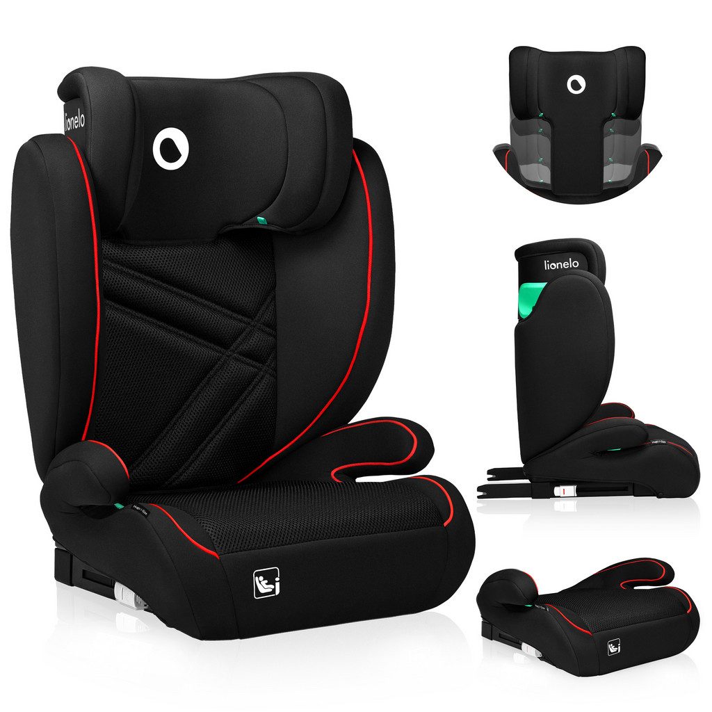 LIONELO Hugo i-Size Autositz Schwarz Red